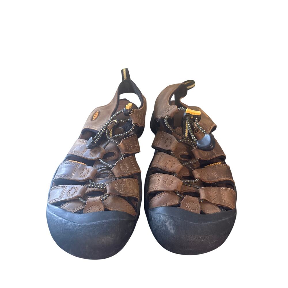 Keen Newport Waterproof Hiking Sandals Mens Size 9.5 Brown Leather Outdoor z - Picture 3 of 6